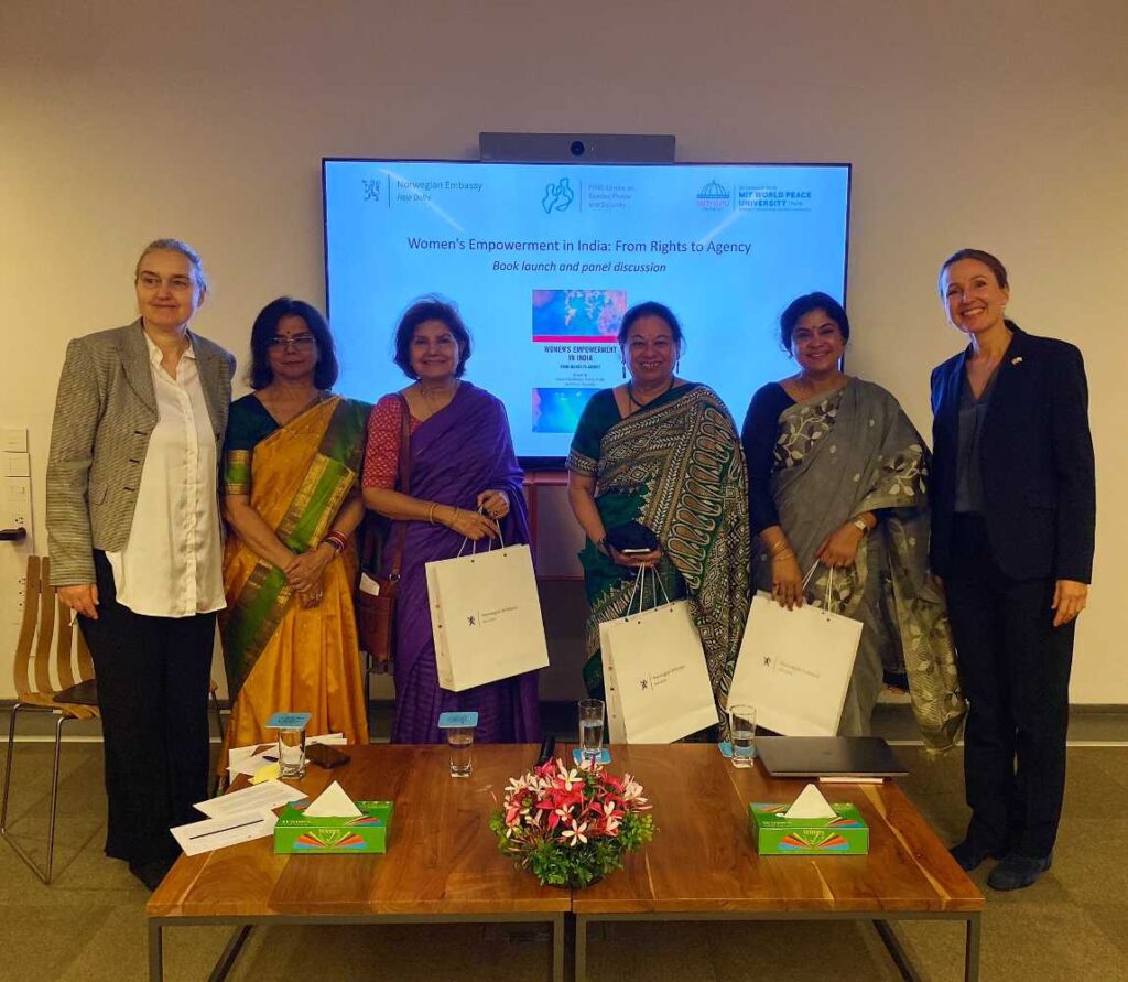 PRIO Centre on Gender, Peace and Security
Home
News
Subscribe
Events
Research
Publications
Teaching & training
People
Networks
About
Book launch: Women's Empowerment in India, in Women's Empowerment in India: From Rights to Agency.