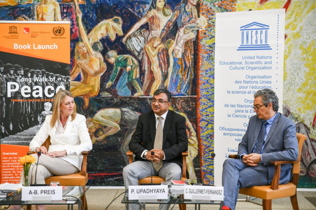 Professor Priyankar Upadhyaya’s “Long Walk of Peace’’ launched at the UN Headquarter in Geneva.