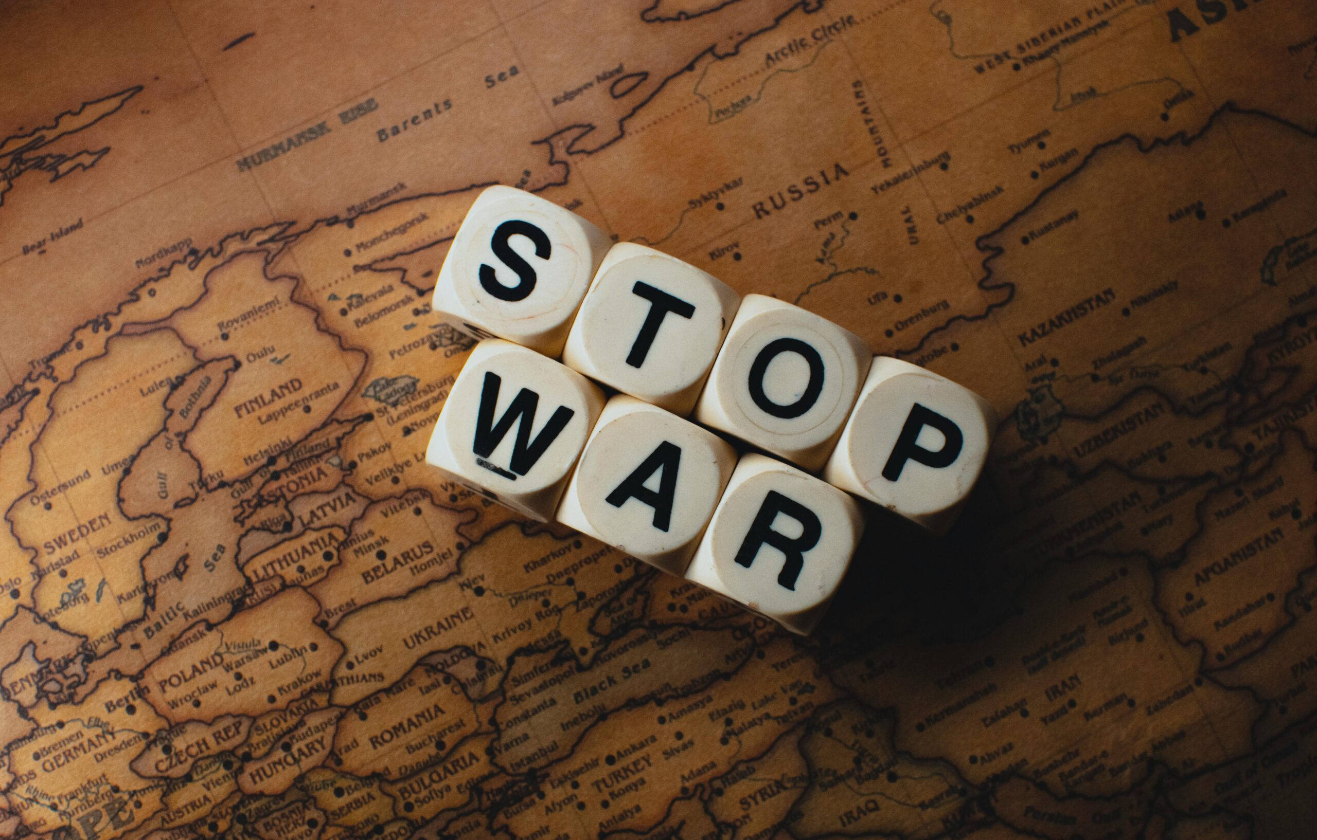 Stop War message promoting global peace and conflict resolution